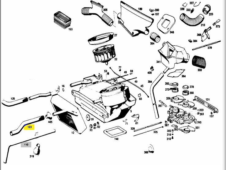 A1088310094 Mercedes Benz Heater hose pipe WATER PUMP W110 W111 W112 W113 W114 W115 W108