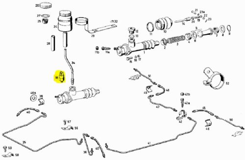 Mercedes Benz Brake / Stop Light switch W105 W186 W121 W120 W128 W180 W198 W188