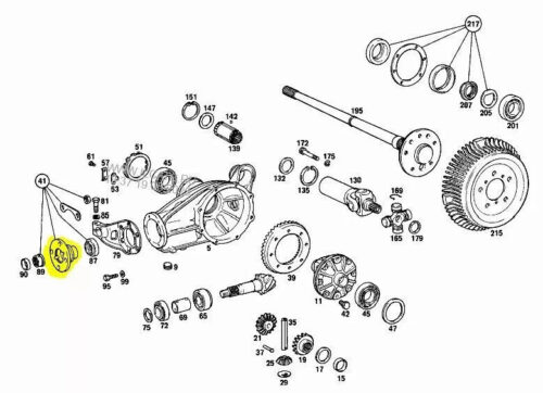 A1103500145 Mercedes-Benz propeller shaft flange W108 W109 W110 W111 W112 W113