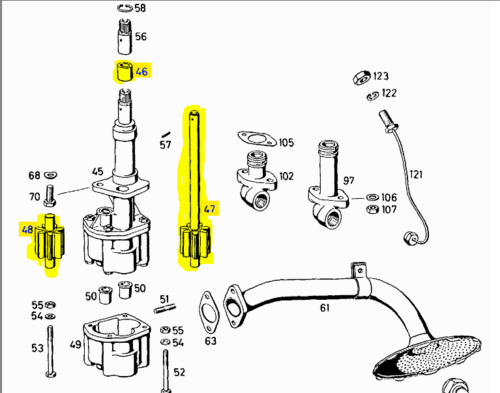 Engine OIL PUMP REPAIR KIT W120 W121 A1361810150 A1811800007 A1811800008