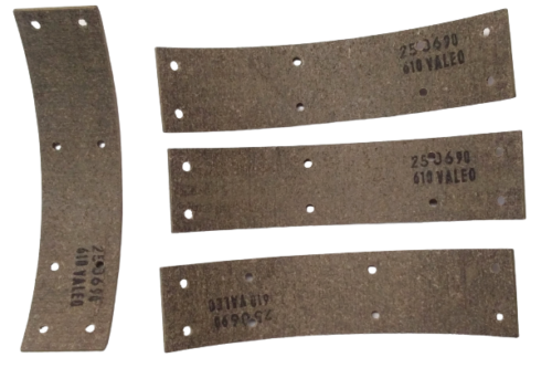550648 Peugeot Renault Rear Brake Shoes Liner 4 - 182 x 10 x 5mm