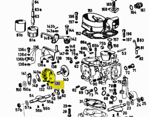 Starter body CHOKE BODY A0000710928 W121 M180 32PAITA 220sb
