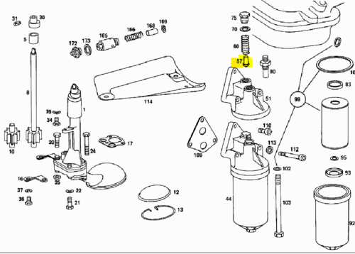 Oil pressure relief Valve A1811840030 M108 W120 W121 M127 Valve cone Valve seat