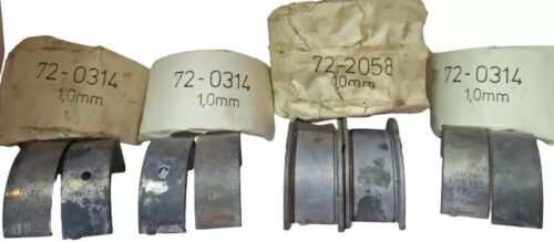Mercedes Benz W180 1.00mm H581/4 Upper half & Lower half Crankshaft Main Bearing