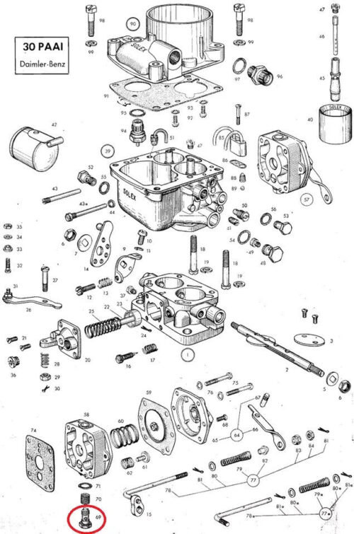 g M8x1 Idle jet G50 50301600 50 ZK3016 Leerlaufdüse M8x1 g 50 ZK3016 gr.50