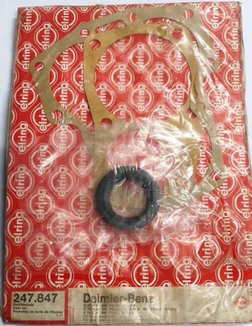 Mercedes Benz transmission case cover gasket & guide tube seal ring Set W115