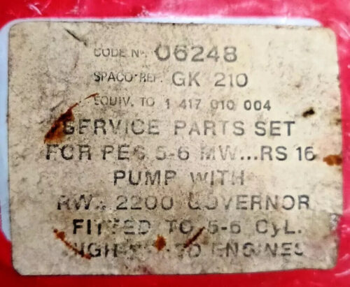 Mercedes Benz 1417010004 Fuel Injection Pump Gasket Kit PES5M