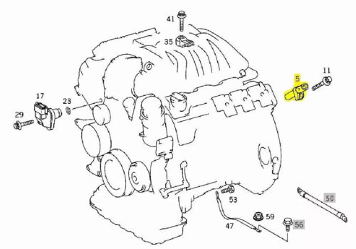 Pulse Sensor flywheel Crankshaft Position Sensor M104 M112 M113 M660