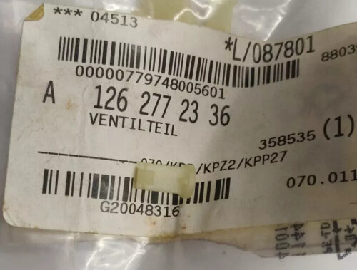 Mercedes Benz A1262772336 Automatic Transmission Check Valve