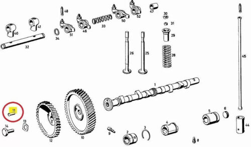 Mercedes Benz Dog Pin Bolzen driving pin for camshaft wheel W120 W136 M191 M936