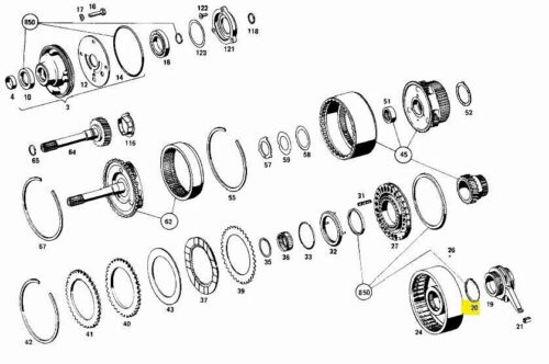 Mercedes Benz automatic Transmission Sealing snap ring W108 W109 W111 W114 W115