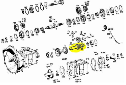 A1102630702 Mercedes Benz Manual Transmission Countershaft W108 W110 W111