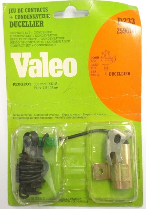 2590161, D233 ignition control unit Valeo contact set duct cap condenser