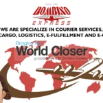 Bombino Express international courier services logo for global corporate shipping and logistics